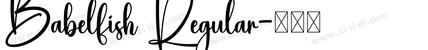 Babelfish Regular字体转换